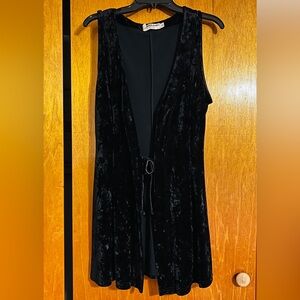 Black Velvet Sleeveless vest